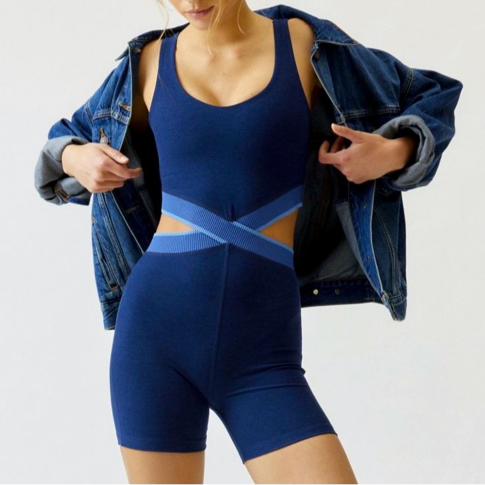 Beyond Yoga Spacedye In The Mix Biker Romper